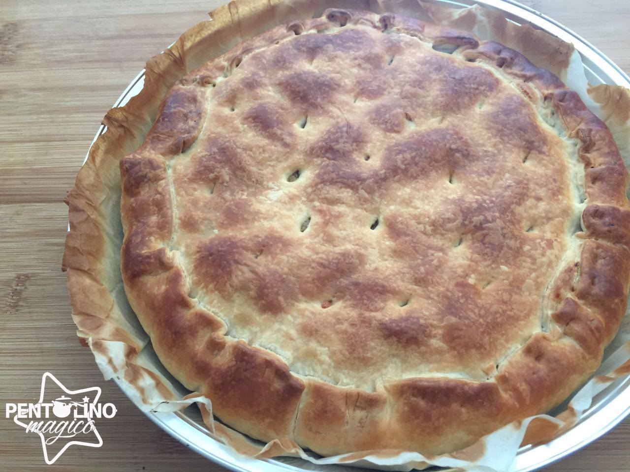 torta salata zucchine e prosciutto cotto